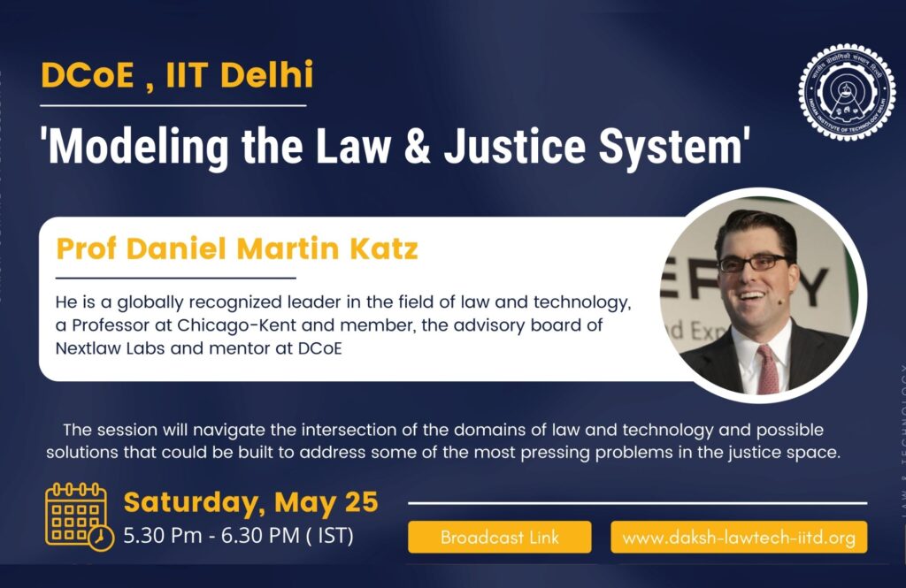 Modeling the Law and Justice System CoE for Law and Technology